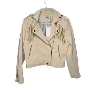 Fate Jackets Coats Nwt Fate Vegan Leather Fringe Moto Jacket